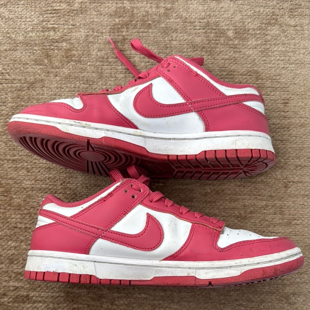 Nike Pink and White Sneakers